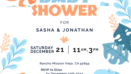 Baby Shower Invitation - Edited/Redacted