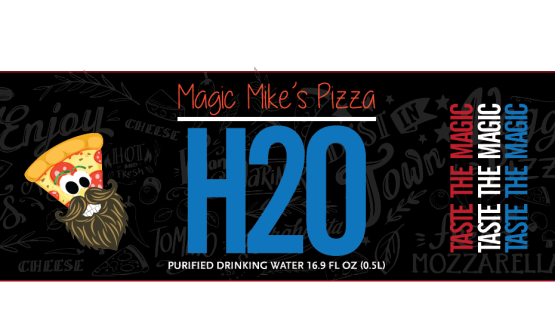 Magic Mike's Water Label Design