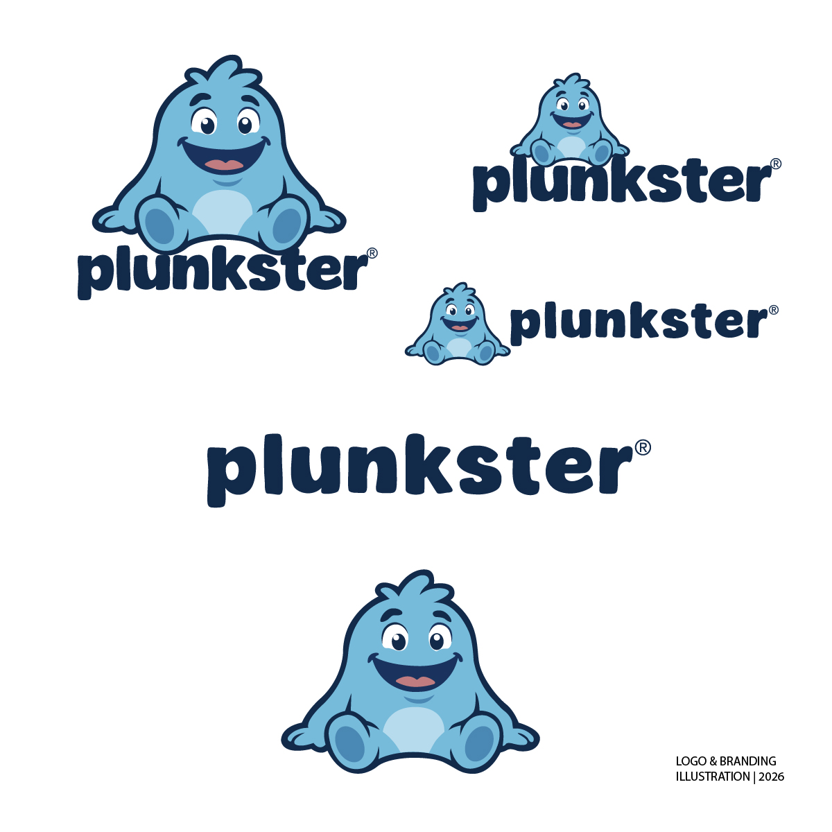 Plunkster Logo, Branding, Illustration
